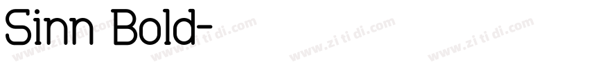 Sinn Bold字体转换